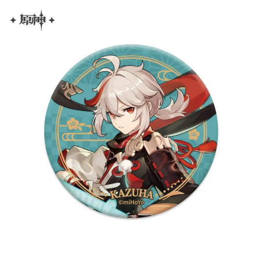 Genshin Impact Kaedehara Kazuha 58mm Character Can Badge Official Style Pin