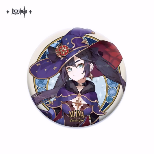 Mona Character Series Can Badge (58mm) – Genshin Impact Official miHoYo Merchandise