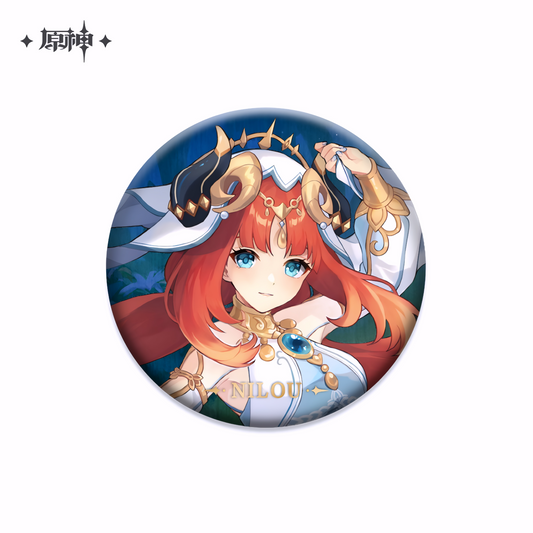 Genshin Impact Sumeru Series Character Tin Badge – Nilou (Official miHoYo Merchandise)