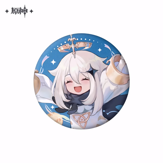 Official Genshin Impact Paimon 1st Anniversary Series Tin Badge – miHoYo