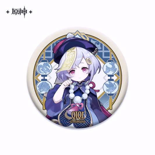 Official Genshin Impact Qiqi Liyue Harbor Series Chara Can Badge – miHoYo
