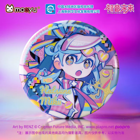 Hatsune Miku Mirror Meets Retro and Future Series Badge (A)