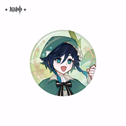 Official Genshin Impact Venti “Waterborne Poetry” Event Series Pin Badge – 58mm – miHoYo