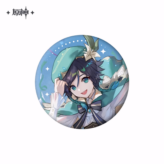 Official Genshin Impact Venti 1st Anniversary Series Character Badge – 65mm – miHoYo