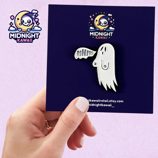 Ghost Booooobs Enamel Pin